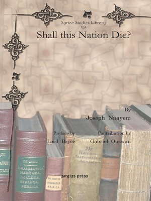 cover image of Shall this Nation Die?